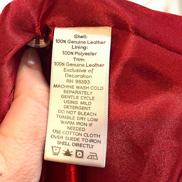 Bradley Bayou Vintage Red Suede Toggle Button Coat - Picture 4 of 15